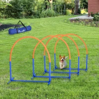 PawHut Four-Piece Portable Dog Agility Equipment - Blue(m-10)