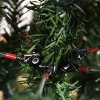 HOMCOM kunstkerstboom 1,5 m kerstboom dennenboom PVC PE metaal groen Ø 75 x 150 cm(m-8)