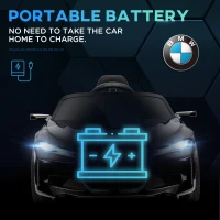 HOMCOM Dziecięce Elektryczne Auto z Pilotem i Odtwarzaczem MP3, Czarny(m-8)