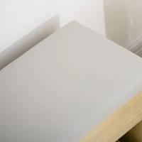 HOMCOM Shoes Cabinet Bench Hidden Storage Padded Seat Organiser Footwear Rack Hallway Oak Tone(m-9)