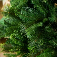 HOMCOM Künstlicher Weihnachtsbaum, Christbaum, stabiler Sockel, klappbar, Grün(m-9)