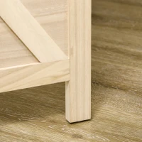 HOMCOM Biombo de 4 Painéis Separador de Ambientes Dobrável 152x1,7x144,5 cm Painéis com Orifícios para Pendurar Madeira(m-7)