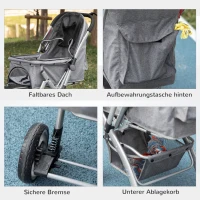 PawHut Wózek dla psa z torbą(m-8)