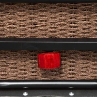 HOMCOM Steel Bike Trailer with Triple Safety, Wagon Bicycle Trailer with Suspension, 2 Wheels Outdoor Storage Carrier, Black(m-9)