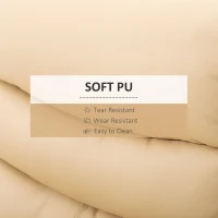 HOMCOM Fotoliu de Relaxare Rabatabil 81x90x105cm Bej(m-7)