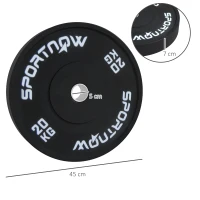 SPORTNOW 2 Placi De Greutati Olimpice De 20 kg(m-3)