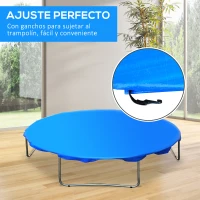 Homcom - Funda proteccion impermeable para cama elástica trampolines, diámetro ø 366cm, color azul(m-5)