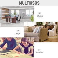 Vinsetto Pizarra de Cristal con Bandeja Pizarra de Pared sin Marco Incluye 4 Rotuladores y Borrador 90x60x0,45 cm Negro(m-6)