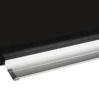 Vinsetto Pizarra de Cristal con Bandeja Pizarra de Pared sin Marco Incluye 4 Rotuladores y Borrador 90x60x0,45 cm Negro(m-8)