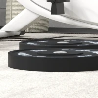 SPORTNOW Set di 2 Dischi Palestra da 20kg per Bilanciere e Manubri con Attacco Ø5cm, Nero(m-9)