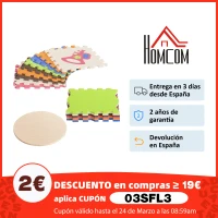 HOMCOM Alfombra Puzzle para Niños 120x90,5x16,5 cm con 25 Piezas de Espuma EVA Suave Área de Cobertura de 0,9 m² Modelo Instrumentos Musicales Multicolor(m-10)