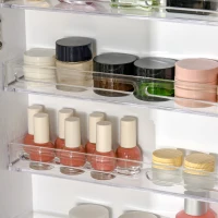 HOMCOM Espejo Joyero de Pie Cuerpo Entero Ajustable en Ángulo Armario de Joyería con Estante Inferior Cerradura Magnética Ranuras y Cajas para Joyas 47x36x157 cm Blanco y Negro(m-9)