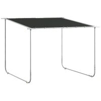 Outsunny 3 x 3(m) Mobile Pergola Kit, Portable Garden Gazebo with Wheels, Sandbags, Steel Frame, UV-Resistant(m-11)