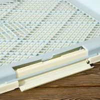 PawHut Sanita para Cães com Relva Artificial Grade e Bandeja Desmontável para Adestramento de Cães 63x48,5x6 cm Multicor(m-7)