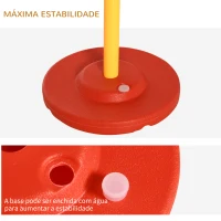 PawHut Treino de Agilidade para Cães de 3 Peças Kit Agility com Obstáculos de Salto Aro Poste com Altura Ajustável  Amarelo(m-7)