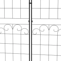 Outsunny Metal Trellis Set of 2, Garden Trellis for Climbing Plants Support Frames, Floral Design(m-8)