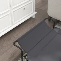 PawHut Raised Pet Bed with Slope Headrest, Washable Breathable Mesh, Foot Pads, for Small, Medium Dogs, 91 x 69 x 29cm(m-8)