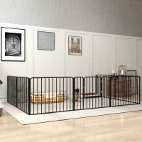 PawHut 60cm 8 Panels Heavy Duty Dog Pen, Pet Playpen for Indoors, Outdoors, Small Dogs(m-2)