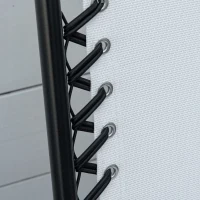 Outsunny  Pieces Patio Folding Chair Set, Outdoor Portable Loungers for Camping Pool Beach Deck, Lawn Chairs with Armrest Steel Frame, Cream White(m-7)