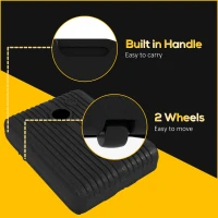 Heavy Duty Parasol Base Plastic Umbrella Stand for Cantilever Banana Parasol with Wheels, Water and Sand Filled(m-7)