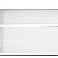 Outsunny Luifel Beschermingsdak, UV- en Waterbestendig, 90x150x25cm, Wit(m-8)