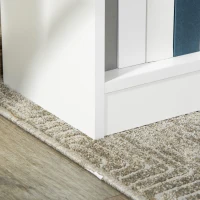 HOMCOM Estantería Librería con 3 Compartimentos de Almacenaje Libros CDs Plantas para Salón Estudio Dormitorio 62,2x24x102,4 cm Blanco(m-9)
