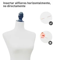 HOMCOM Maniquí de Costura Femenino Maniquí de Costura Ajustable a 130-168 cm con Trípode de Madera para Fotografía de Moda Exposición de Prendas Blanco(m-6)