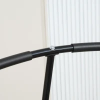 HOMCOM 40'' Fitness Trampoline with Adjustable Handle, Rebounder Trampoline Mini Jumper for Indoor Exercise Workout, Support Up to 100kg, Black(m-9)