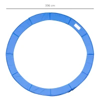 HOMCOM 13FT Trampoline Pad, Φ396cm Trampoline Accessories Surround Safety Pad Foam Pading Pads Replcement Spare New Multi-Color(m-3)