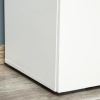 HOMCOM Storage Cabinet w/ Two Shelves Wooden Sideboard Freestanding Kitchen Cupboard Bookcase - White(m-8)