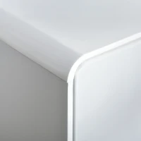 HOMCOM Modern Storage Cabinet, Bedside Table, Sideboard Home Organizer with Doors and Drawer for Bedroom & Living Room(m-9)