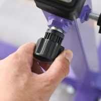 HOMCOM Steel Frame Adjustable Horizonal Gymnastics Bar For Kids Home Gym Training Purple(m-9)