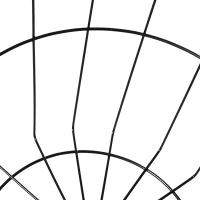 HOMCOM Mesa Auxiliar Redonda Mesa de Centro de Estilo Industrial Perfecta para Salón o Dormitorio por Gran Espacio de Almacenaje Φ39.5x43cm Madera y Negro(m-8)