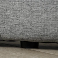 HOMCOM Tête de lit capitonnée - tête de lit rembourrée - dim. 150L x 120H cm - épaisseur 7 cm - MDF Coton Polyester Gris(m-8)