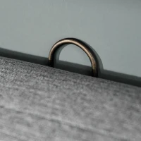 HOMCOM Tête de lit capitonnée - tête de lit rembourrée - dim. 150L x 120H cm - épaisseur 7 cm - MDF Coton Polyester Gris(m-6)