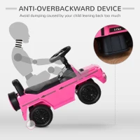 HOMCOM 3 in 1 Kids Ride On Car G350 Licensed Foot To Floor Slider Toddler Push Along NO POWER Pink 12-36 months(m-6)