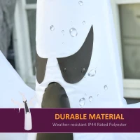 HOMCOM 6FT 1.8m LED Halloween Inflatable Decoration Floating Ghost Scary Party Outdoors Yard Lawn(m-5)