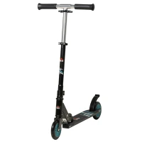 HOMCOM Kids Scooter One-Click Foldable Kick Scooter Adjustable Height for Boys and Girls 3 - 8 Years White(m-11)