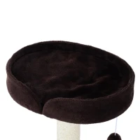 PawHut 70cm Height Cat Tree for Indoor Cats Scratching Post Furniture Pet Play Area Activity Center Kitten Climbers Climbing Exercise w/ Hanging Toy & Cushion(m-7)