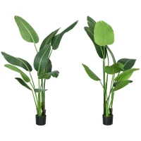 HOMCOM Palmierul Calatorilor Artificial Cu Ghiveci, 5m(m-10)
