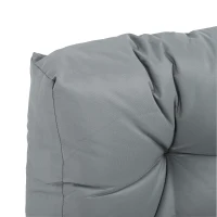 Outsunny Coussins Matelas Assise Dossier pour Banc de Jardin balancelle canapé 2 Places Grand Confort dim. 120L x 80l x 12H cm Polyester Gris(m-9)