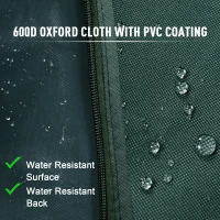 Outsunny 600D Oxford Patio Swing Chair Cover Outdoor Garden Furniture Rain Protection Protector Waterproof Anti-UV Green 177L x 114W x 152H cm(m-5)