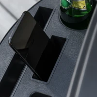 Outsunny Silla Mecedora de Jardín Plegable Tumbona Reclinable con Techo Protección Solar Reposacabezas Extraíble y Reposapiés Estructura de Acero 120x67x102 cm Beige(m-9)