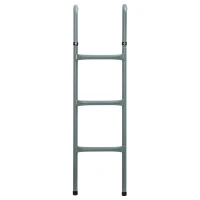 HOMCOM 12/14ft Trampoline Ladder Galvanized w/ Non-slip Mat(m-11)