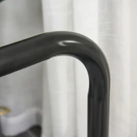 HOMCOM Barras Paralelas Ancho Ajustable Dip Station para Calistenia y Entrenamiento Gimnasio con Asas Antideslizantes de Acero 94-102x62x73 cm Negro(m-8)