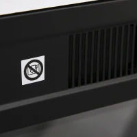 HOMCOM Chimenea Eléctrica de Pared Tipo Estufa Potencia 1800W Efecto Llama LED con Control Remoto Temporizador y Termostato 79x27x62,4 cm Blanco(m-9)