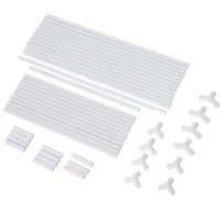 HOMCOM Tienda de Campaña para Niños Casita Infantil Tipi Infantil Tipo Pastelería Regalo para Niños de 3 Años 93x69x103 cm Rosa(m-8)