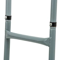 HOMCOM 12/14ft Trampoline Ladder Galvanized w/ Non-slip Mat(m-9)