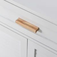 kleankin Armario Auxiliar para Baño Mueble Organizador Multifuncional con Cajón Estante Ajustable Interno 2 Puertas de Persianas Estilo Elegante 59x29x80 cm Blanco(m-8)