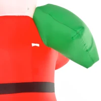 HOMCOM 8ft Christmas Inflatable Santa Holiday Yard Decoration with LED Lights, Indoor Outdoor Lawn Blow Up Decor(m-8)